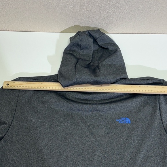 The North Face Surgent Tech Fleece Hoodie Men's XL Gray Blue Red - Picture 7 of 9